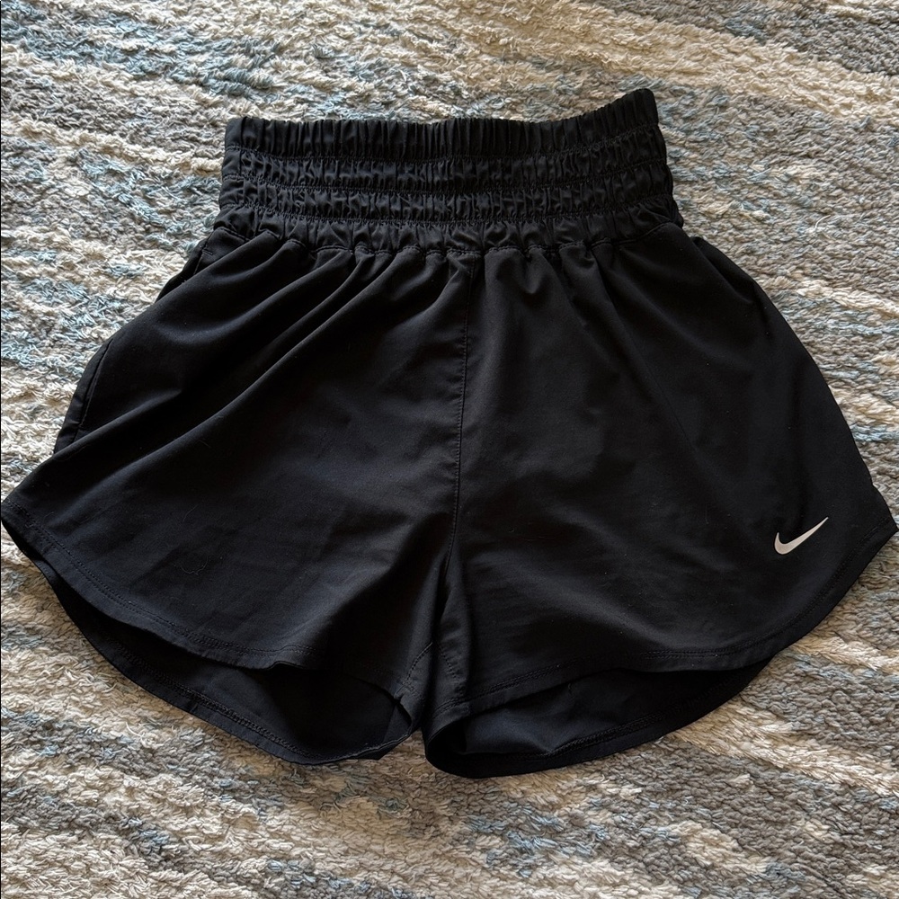 Nike Black High Waisted Running Shorts